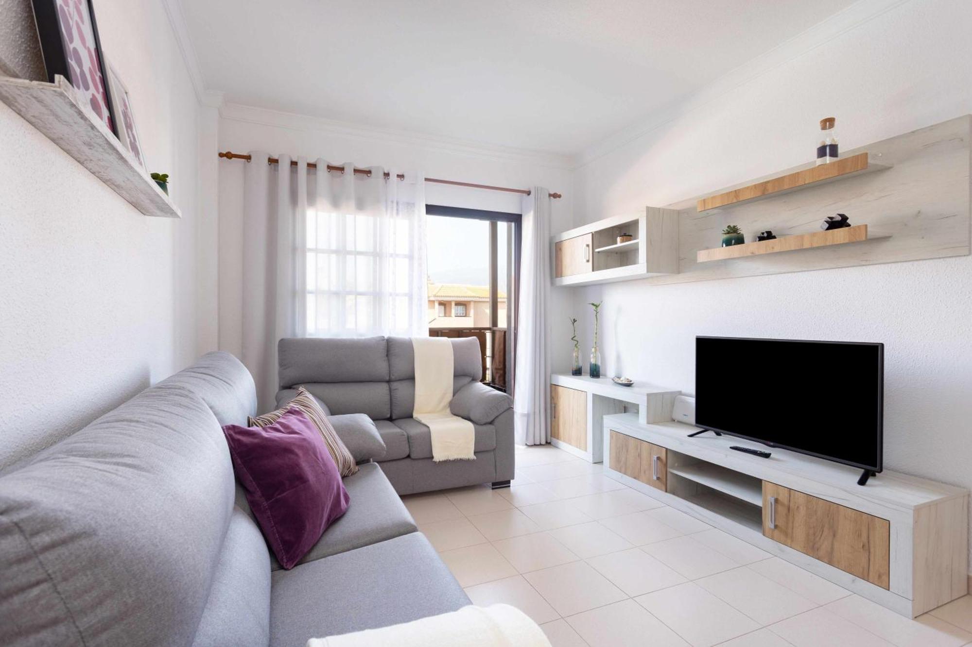 Ferienwohnung Agradable Piso Con Piscina & Playa Terraza Y Wifi Costa Del Silencio Exterior foto