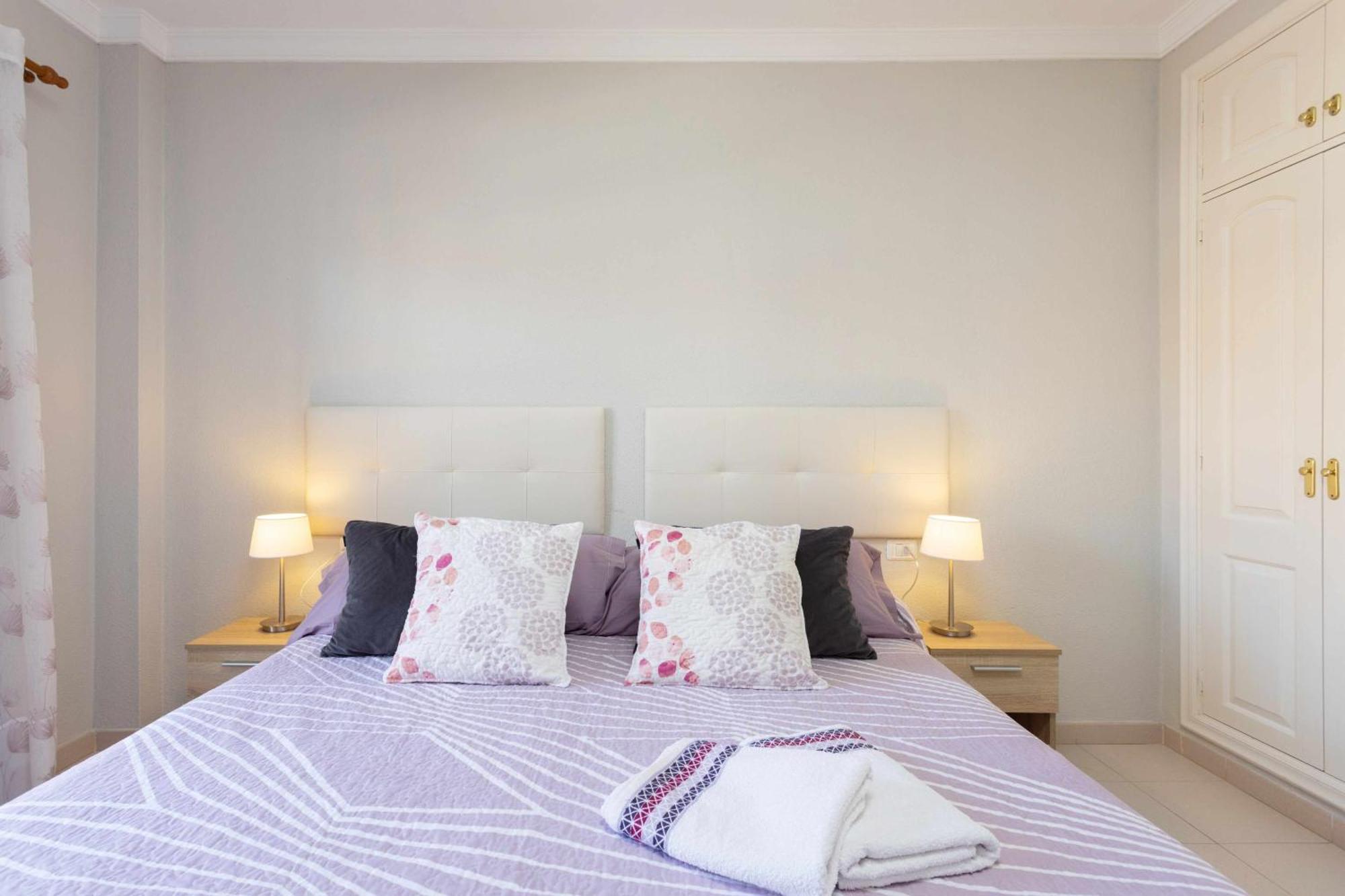 Ferienwohnung Agradable Piso Con Piscina & Playa Terraza Y Wifi Costa Del Silencio Exterior foto
